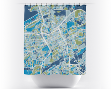 Load image into Gallery viewer, Birmingham AB Map Shower Curtain - usa Shower Curtain - Chroma Series
