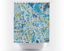 Load image into Gallery viewer, Graz Map Shower Curtain - austria Shower Curtain - Chroma Series
