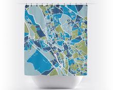 Load image into Gallery viewer, Oxford Map Shower Curtain - uk Shower Curtain - Chroma Series
