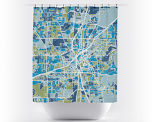 Load image into Gallery viewer, Huntsville Map Shower Curtain - usa Shower Curtain - Chroma Series
