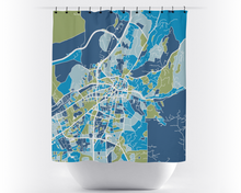 Load image into Gallery viewer, Santa Fe Map Shower Curtain - usa Shower Curtain - Chroma Series
