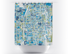 Load image into Gallery viewer, Fort Lauderdale Map Shower Curtain - usa Shower Curtain - Chroma Series
