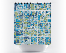 Load image into Gallery viewer, Arlington Map Shower Curtain - usa Shower Curtain - Chroma Series
