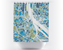 Load image into Gallery viewer, Riga Map Shower Curtain - latvia Shower Curtain - Chroma Series
