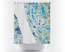 Load image into Gallery viewer, Liverpool Map Shower Curtain - uk Shower Curtain - Chroma Series
