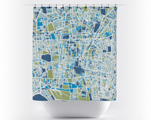 Load image into Gallery viewer, Tehran Map Shower Curtain - iran Shower Curtain - Chroma Series
