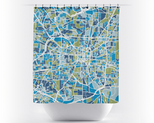 Load image into Gallery viewer, Greensboro Map Shower Curtain - usa Shower Curtain - Chroma Series
