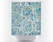 Load image into Gallery viewer, Los Angeles Map Shower Curtain - usa Shower Curtain - Chroma Series
