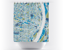 Load image into Gallery viewer, St Louis Map Shower Curtain - usa Shower Curtain - Chroma Series
