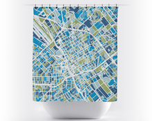 Load image into Gallery viewer, San Jose Map Shower Curtain - usa Shower Curtain - Chroma Series
