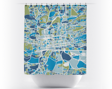 Load image into Gallery viewer, Johannesburg Map Shower Curtain - south africa Shower Curtain - Chroma Series
