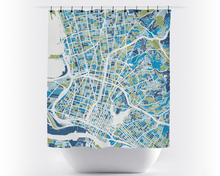 Load image into Gallery viewer, Oakland Map Shower Curtain - usa Shower Curtain - Chroma Series
