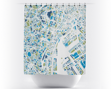 Load image into Gallery viewer, Tokyo Map Shower Curtain - japan Shower Curtain - Chroma Series
