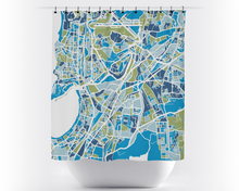 Load image into Gallery viewer, Mumbai Map Shower Curtain - india Shower Curtain - Chroma Series
