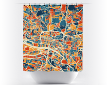 Load image into Gallery viewer, Glasgow Map Shower Curtain - uk Shower Curtain - Chroma Series

