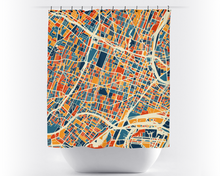 Load image into Gallery viewer, Newark Map Shower Curtain - usa Shower Curtain - Chroma Series
