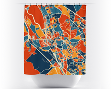 Load image into Gallery viewer, Oxford Map Shower Curtain - uk Shower Curtain - Chroma Series
