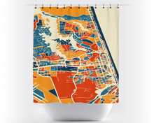 Load image into Gallery viewer, Virginia Beach Map Shower Curtain - usa Shower Curtain - Chroma Series
