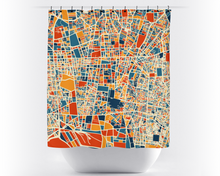 Load image into Gallery viewer, Tehran Map Shower Curtain - iran Shower Curtain - Chroma Series
