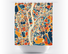 Load image into Gallery viewer, Cairo Map Shower Curtain - egypt Shower Curtain - Chroma Series
