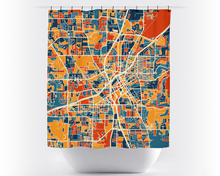 Load image into Gallery viewer, Huntsville Map Shower Curtain - usa Shower Curtain - Chroma Series
