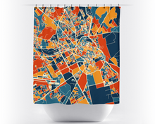 Load image into Gallery viewer, Marrakesh Map Shower Curtain - moroco Shower Curtain - Chroma Series
