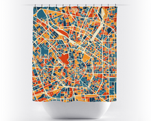 Load image into Gallery viewer, Milan Map Shower Curtain - italy Shower Curtain - Chroma Series
