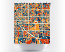Load image into Gallery viewer, Tucson Map Shower Curtain - usa Shower Curtain - Chroma Series
