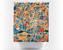 Load image into Gallery viewer, Raleigh Map Shower Curtain - usa Shower Curtain - Chroma Series
