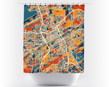 Load image into Gallery viewer, Birmingham AB Map Shower Curtain - usa Shower Curtain - Chroma Series
