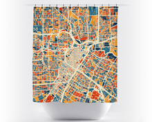 Load image into Gallery viewer, Houston Map Shower Curtain - usa Shower Curtain - Chroma Series
