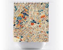 Load image into Gallery viewer, Athens Map Shower Curtain - greece Shower Curtain - Chroma Series
