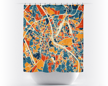 Load image into Gallery viewer, Salzburg Map Shower Curtain - austria Shower Curtain - Chroma Series
