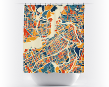 Charger l&#39;image dans la galerie, Ottawa Map Shower Curtain - canada Shower Curtain - Chroma Series
