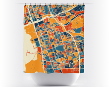 Load image into Gallery viewer, Chula Vista Map Shower Curtain - usa Shower Curtain - Chroma Series
