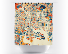 Load image into Gallery viewer, Baltimore Map Shower Curtain - usa Shower Curtain - Chroma Series
