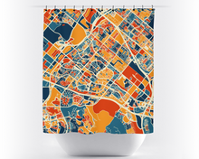 Load image into Gallery viewer, Irvine Map Shower Curtain - usa Shower Curtain - Chroma Series
