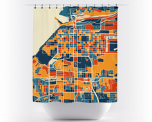 Charger l&#39;image dans la galerie, Anchorage Map Shower Curtain - usa Shower Curtain - Chroma Series
