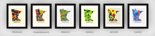 Load image into Gallery viewer, Minnesota Map Print - Full Color Map Poster
