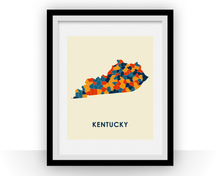 Charger l&#39;image dans la galerie, Kentucky Map Print - Full Color Map Poster

