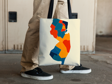 Load image into Gallery viewer, New Jersey Map Tote Bag - NJ Map Tote Bag 15x15
