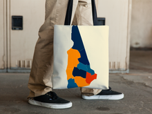 Load image into Gallery viewer, New Hampshire Map Tote Bag - NH Map Tote Bag 15x15
