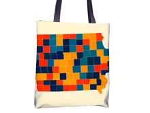 Load image into Gallery viewer, Iowa Map Tote Bag - IA Map Tote Bag 15x15
