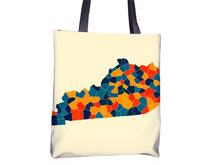 Load image into Gallery viewer, Kentucky Map Tote Bag - KY Map Tote Bag 15x15
