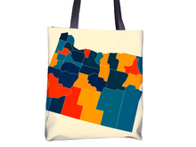 Load image into Gallery viewer, Oregon Map Tote Bag - OR Map Tote Bag 15x15
