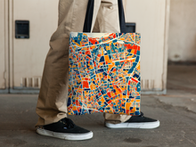 Load image into Gallery viewer, Jakarta Map Tote Bag - Indonesia Map Tote Bag 15x15
