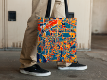 Load image into Gallery viewer, Lincoln Map Tote Bag - Nebraska Map Tote Bag 15x15
