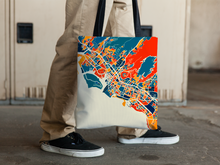 Load image into Gallery viewer, Honolulu Map Tote Bag - Hawaii Map Tote Bag 15x15
