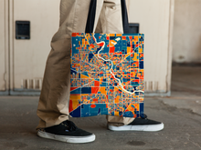 Load image into Gallery viewer, South Bend Map Tote Bag - Indiana Map Tote Bag 15x15
