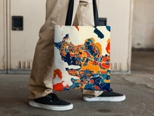 Load image into Gallery viewer, Reykjavik Map Tote Bag - Iceland Map Tote Bag 15x15
